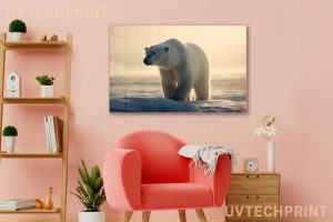 Szklany obraz Biały niedźwiedź polarny Śnieg - obrazek 6