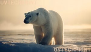 Szklany obraz Biały niedźwiedź polarny Śnieg - obrazek 7