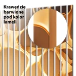 Lamele dekoracyjne Płynne złoto – Błyszcząca sieć organiczna - obrazek 5