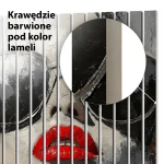 Lamele dekoracyjne Elegancja w detalu – Usta w czerwieni - obrazek 6