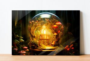 Szklany obraz Magiczna kula Wiedźma Las bajkowy - obrazek 2