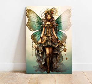 Szklany obraz Kobieta Motyl Fantasy Magia - obrazek 2