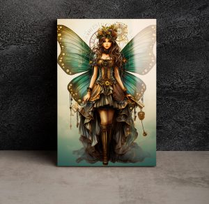 Szklany obraz Kobieta Motyl Fantasy Magia - obrazek 3