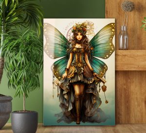 Szklany obraz Kobieta Motyl Fantasy Magia - obrazek 6