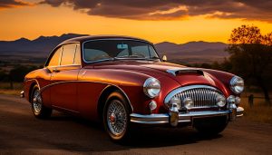 Szklany obraz Samochód Retro Stare auto For Man - obrazek 5