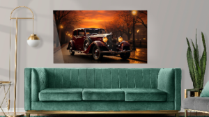 Szklany obraz Vintage Car Stary samochód Auto - obrazek 5