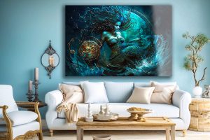 Szklany obraz Znaki Zodiaku Wodnik Aquarius Ona - obrazek 4