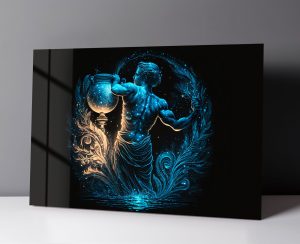 Szklany obraz Znaki Zodiaku Wodnik Aquarius - obrazek 4