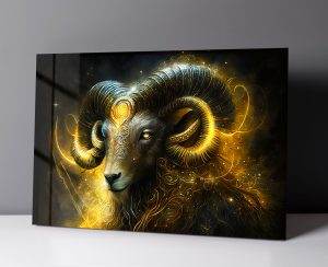 Szklany obraz Znaki Zodiaku Baran Aries - obrazek 3