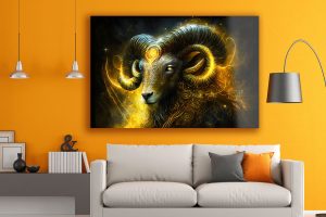 Szklany obraz Znaki Zodiaku Baran Aries - obrazek 4