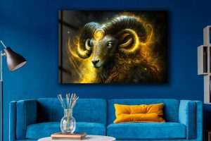 Szklany obraz Znaki Zodiaku Baran Aries - obrazek 5