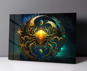 Szklany obraz Znak Zodiaku Rak Cancer - obrazek 3