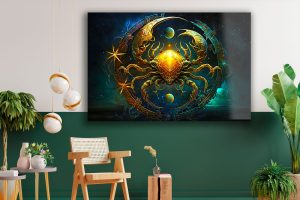 Szklany obraz Znak Zodiaku Rak Cancer - obrazek 4