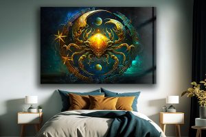 Szklany obraz Znak Zodiaku Rak Cancer - obrazek 5