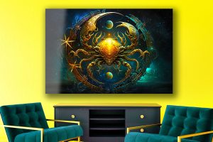Szklany obraz Znak Zodiaku Rak Cancer - obrazek 6