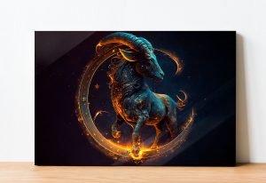 Szklany obraz Znak Zodiaku Koziorożec Capricorn - obrazek 2