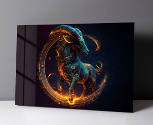 Szklany obraz Znak Zodiaku Koziorożec Capricorn - obrazek 3