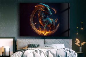 Szklany obraz Znak Zodiaku Koziorożec Capricorn - obrazek 5