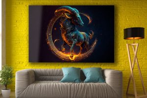 Szklany obraz Znak Zodiaku Koziorożec Capricorn - obrazek 6