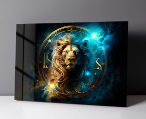 Szklany obraz Znaki Zodiaku Lew Leo - obrazek 3