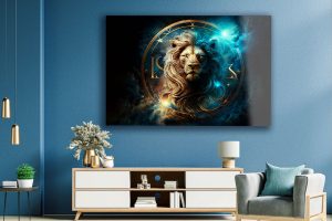 Szklany obraz Znaki Zodiaku Lew Leo - obrazek 5