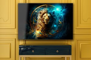 Szklany obraz Znaki Zodiaku Lew Leo - obrazek 6