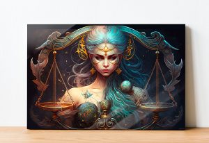Szklany obraz Znaki Zodiaku Waga Libra - obrazek 2