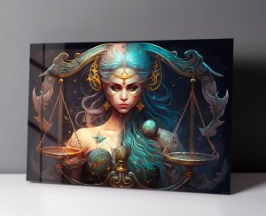 Szklany obraz Znaki Zodiaku Waga Libra - obrazek 3