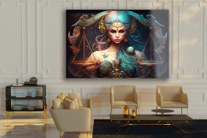 Szklany obraz Znaki Zodiaku Waga Libra - obrazek 4