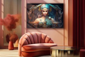Szklany obraz Znaki Zodiaku Waga Libra - obrazek 6