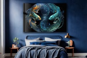 Szklany obraz Znaki Zodiaku Ryby Pisces - obrazek 5