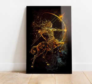 Szklany obraz Znak Zodiaku Strzelec Sagittarius - obrazek 2