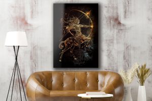 Szklany obraz Znak Zodiaku Strzelec Sagittarius - obrazek 4