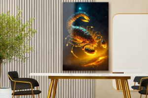 Szklany obraz Znaki Zodiaku Skorpion Scorpio - obrazek 4