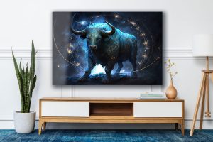 Szklany obraz Znaki Zodiaku Byk Taurus - obrazek 3