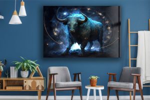 Szklany obraz Znaki Zodiaku Byk Taurus - obrazek 4