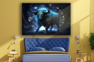 Szklany obraz Znaki Zodiaku Byk Taurus - obrazek 5