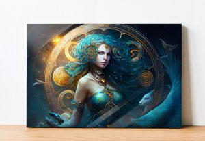 Szklany obraz Znaki Zodiaku Panna Virgo - obrazek 2