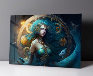 Szklany obraz Znaki Zodiaku Panna Virgo - obrazek 3