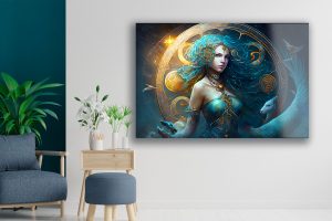 Szklany obraz Znaki Zodiaku Panna Virgo - obrazek 4