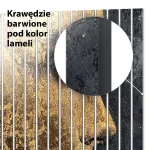 Lamele dekoracyjne Profil w złocie — Kompozycja nowoczesna - obrazek 5