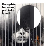 Lamele dekoracyjne Twarz Miasta – Abstrakcyjny portret w okularach - obrazek 6