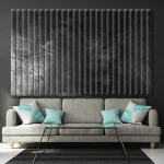 Lamele szklane Czarny beton industrial - obrazek 3