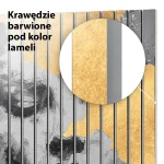 Lamele dekoracyjne Kobiecy wizerunek – Złota abstrakcja - obrazek 5