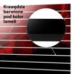 Lamele dekoracyjne Czerwona abstrakcja ze złotymi akcentami - obrazek 5