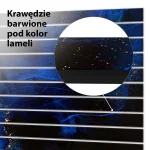 Lamele dekoracyjne Niebieska abstrakcja ze złotymi akcentami - obrazek 5