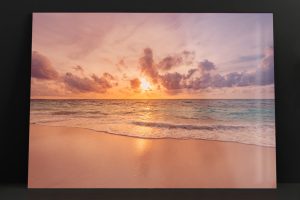 Szklany obraz Natura Plaża Morze Horyzont Ocean - obrazek 2