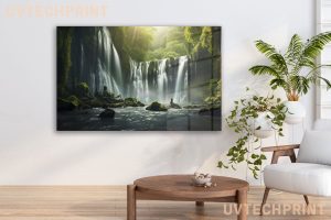 Szklany obraz Wodospad w lesie Natura Spa - obrazek 5