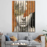 Lamele szklane premium Portret w Rdzawej Tonacji - obrazek 2