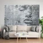 Lamele szklane Portret monochromatyczny — Abstrakcja strukturalna - obrazek 3